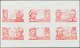 09208 Katar / Qatar: 1971, Famous Men Of Islam Six Values In Four Imperf Color Proof Sheetlets, Different - Qatar