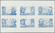 09208 Katar / Qatar: 1971, Famous Men Of Islam Six Values In Four Imperf Color Proof Sheetlets, Different - Qatar