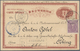 09222 Korea: 1901, UPU Card 4 Ch. Uprated Ewha 10 Ch. Tied "CHEMULPO 5 JUIN 02" Registered To Staff Of Aus - Korea (...-1945)