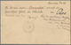 09222 Korea: 1901, UPU Card 4 Ch. Uprated Ewha 10 Ch. Tied "CHEMULPO 5 JUIN 02" Registered To Staff Of Aus - Corée (...-1945)