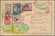 09232 Korea-Nord: 1955/61, Four Airmail Covers (inc. Two Registered) Used To Czechoslovakia. - Corée Du Nord