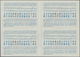 09234 Korea-Süd: 1952/1956. Lot Of 2 Different Intl. Reply Coupons (London Type) Each In An Unused Block O - Corée Du Sud