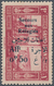 09357 Libanon: 1926, War Refugee Relief, 1pi. + 0.50pi. Red, Vertical Blue Overprint (which Was Used For T - Liban