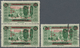 09370 Libanon: 1928, 2pi. On 1.25pi. Green, Vertical Pair Lower Stamp "missing "p" In Surcharge" Mint O.g. - Libanon