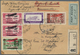 09385 Libanon: 1930. Error On Airmail Stamp Yvert 12A And Another Ten Stamp On Registered Airmail Cover (f - Libanon