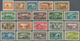 09389 Libanon: 1930/1931, Definitives Pictorials, 0.10pi. To 100pi., Complete Set Of 21 Values Imperforate - Libanon