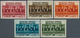 09391 Libanon: 1936, Franco-Lebanese Treaty, Not Issued, Complete Set Of Five Values Imperforate And With - Liban