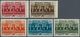 09394 Libanon: 1936, Franco-Lebanese Treaty, Not Issued, Complete Set Of Five Values, Unmounted Mint (4pi. - Libanon