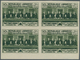 09399 Libanon: 1936, Franco-Lebanese Treaty, Not Issued, Complete Set Of Five Values As IMPERFORATE Blocks - Libanon