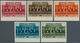 09402 Libanon: 1936, Franco-Lebanese Treaty, Not Issued, Complete Set Of Five Values Imperforate And With - Liban