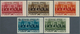 09403 Libanon: 1936, Franco-Lebanese Treaty, Not Issued, Complete Set Of Five Values IMPERFORATE With Righ - Liban