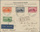 09420 Libanon: 1938, Medical Congress Complete Set On Registered Air Mail Cover With Special Cancellation" - Liban