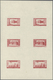 09432 Libanon: 1943, 2nd Anniversary Of Independence, Combined Proof Sheet In Red On Gummed Paper, Showing - Liban