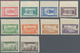 09437 Libanon: 1943, 2nd Anniversary Of Independence, 25pi. To 500pi., Complete Set Of Ten Values Imperfor - Libanon