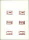 09438 Libanon: 1943, 2nd Anniversary Of Independence, Combined Proof Sheet In Brownish Purple On White Bri - Libanon