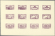 09477 Libanon: 1945, Definitives, Airmails And Postage Dues, Combined Proof Sheet In Purple On Gummed Pape - Libanon