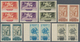 09496 Libanon: 1948, UNESCO, 10pi. To 75pi., Complete Set Of Ten Values As Imperforate Pairs, Mint O.g. Pr - Libanon