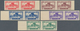 09500 Libanon: 1949, Definitives "Byblos", 7.50pi. To 50pi., Complete Set Of Five Values, Imperforate Hori - Libanon
