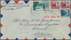 09504 Libanon: 1950, Incoming Mail: Trieste Zone A, 5 L Blue, 2 X 20 L Purple And 100 L Green Airmail-stam - Liban