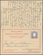 09542 Macau - Ganzsachen: 1893, Provisional Double Card 30+30 R. "MACAU 10 DEZ. 92" To Scott Co. New York, - Ganzsachen