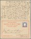 09542 Macau - Ganzsachen: 1893, Provisional Double Card 30+30 R. "MACAU 10 DEZ. 92" To Scott Co. New York, - Entiers Postaux