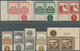 09604 Palästina: 1927/1942, Pictorial Definitives Small Group With Mostly Different Stamps Incl. 4 Singles - Palestine