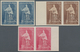 09629 Philippinen: 1952, PANAPEX Set In Horizontal Inperforated Pairs, 5c With Heavy Fold, 30 C With Gum F - Philippinen