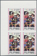 09630 Philippinen: 1984, Olympic Games Imperforated Complete Set, Blocks Of Four From The Top Margin Of Th - Philippines