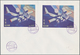 09673 Ras Al Khaima: 1972, Skylab Program, Perf. And Imperf. Issue, Complete Sets Of Three Values Each On - Ra's Al-Chaima