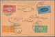 09678 Saudi-Arabien - Hedschas: 1917, Mix Franking Between First And Second Issue, First Issue 1/2 Pia. Re - Arabie Saoudite