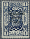 09720 Saudi-Arabien: 1925, 1 Pia Deep Blue With Black Overprint, Mint Hinged, Fine, SG Catalogue Value 900 - Saudi-Arabien