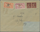 09838 Syrien: 1921, Air Mail Violet Handstamped Issue "POSTE PAR AVION" Pair 1p./20c. Lilac-brown, 5p./1F. - Syrie