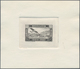 09876 Syrien: 1934, 10 Years Republic Air Mail Issue Three Sunk Die Proofs Without Value On Thick Paper, C - Syrie