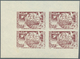 Delcampe - 09920 Syrien: 1955, 10th Anniversary Of U.N., IMPERFORATE COLOUR PROOFS, Complete Set Each As Marginal Blo - Syrie