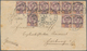 09937A Thailand: 1894, 1 Atts./64 A., Large Lettering, Nine Copies Tied "BANGKOK2 30 12 93" On Cover (back - Thailand