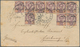 09937A Thailand: 1894, 1 Atts./64 A., Large Lettering, Nine Copies Tied "BANGKOK2 30 12 93" On Cover (back - Thaïlande