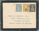 09950 Thailand: 1912 Double-weight Mourning Cover From Bangkok (26.1.12) To Chicago, Ill., USA, Franked 19 - Thailand