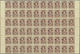 09954 Thailand: 1921, Scouts, 2s. Brown On Yellow, Block Of 60 Stamps With Selvedge At Right/at Left (fold - Thailand