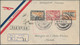 09960 Thailand: 1930, 10 C, 15 C And 50 C Garuda, Mixed Franking On Registered "good Will" Flight Cover Fr - Thaïlande