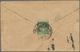 10026 Tibet: 1912, 1/6 T. Dull Emerald Tied "LHASSA P.O." (32 Mm, Wang Type V) To Reverse Of Inland Cover. - Sonstige - Asien