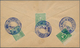 10029 Tibet: 1912, 1/6 T. Bluish Green (3, Inc. Bottom Left Corner Copy) Tied Blue Intaglio ''LHASA P.O.`` T - Altri - Asia