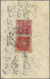 10032 Tibet: 1933, 1 T. Rose-carmine With 2 T. Red Tied Large Bilingual ''PHARI`` To Reverse Of Inland Cover - Sonstige - Asien