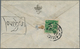 10033 Tibet: 1933/50, Two Inland Covers: 4 T. Emerald Tied "GYANTSE" Resp. 4 T. Yellowish Green, A Left Ma - Autres - Asie