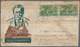 10035 Tibet: 1941-47 2t. Carmine-red Horizontal Pair Tied By Gyantse Double-ring D/s To Reverse Of Illustr - Autres - Asie