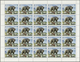 10049 Umm Al Qaiwain: 1971, Wild Animals, 10dh. To 5r., Complete Set Of Five Values Perf./imperf., Sheets - Umm Al-Qiwain