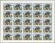 10049 Umm Al Qaiwain: 1971, Wild Animals, 10dh. To 5r., Complete Set Of Five Values Perf./imperf., Sheets - Umm Al-Qiwain