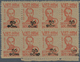 10056 Vietnam-Nord (1945-1975): 1948/1956. Ho-Chi-Minh. Lot Of 3 Blocks Of 8. Without Gum As Issued. - Vietnam