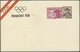 10474 Thematik: Olympische Spiele / Olympic Games: Österreich 15 Gr. Neben 12 Gr. Luftpost- Privatpostkart - Sonstige & Ohne Zuordnung