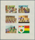 Delcampe - 10681 Thematik: Pfadfinder / Boy Scouts: 1969, SCOUTS IN GUINEA - 8 Items; Progressive Plate Proofs For Th - Sonstige & Ohne Zuordnung