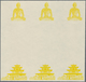 Delcampe - 10806 Thematik: Religion / Religion: 1965, Bhutan. Progressive Proof (10 Phases) In Blocks Of 3 Vertical G - Sonstige & Ohne Zuordnung